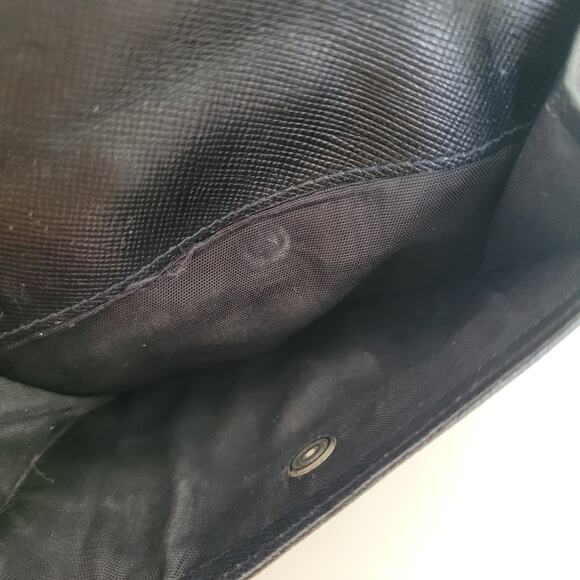 PRADA Black Nero Saffiano Leather Wallet Large Bifold Compact Unisex Authentic - Picture 11 of 14